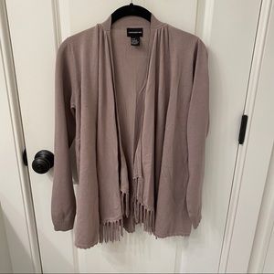 Fringed cardigan